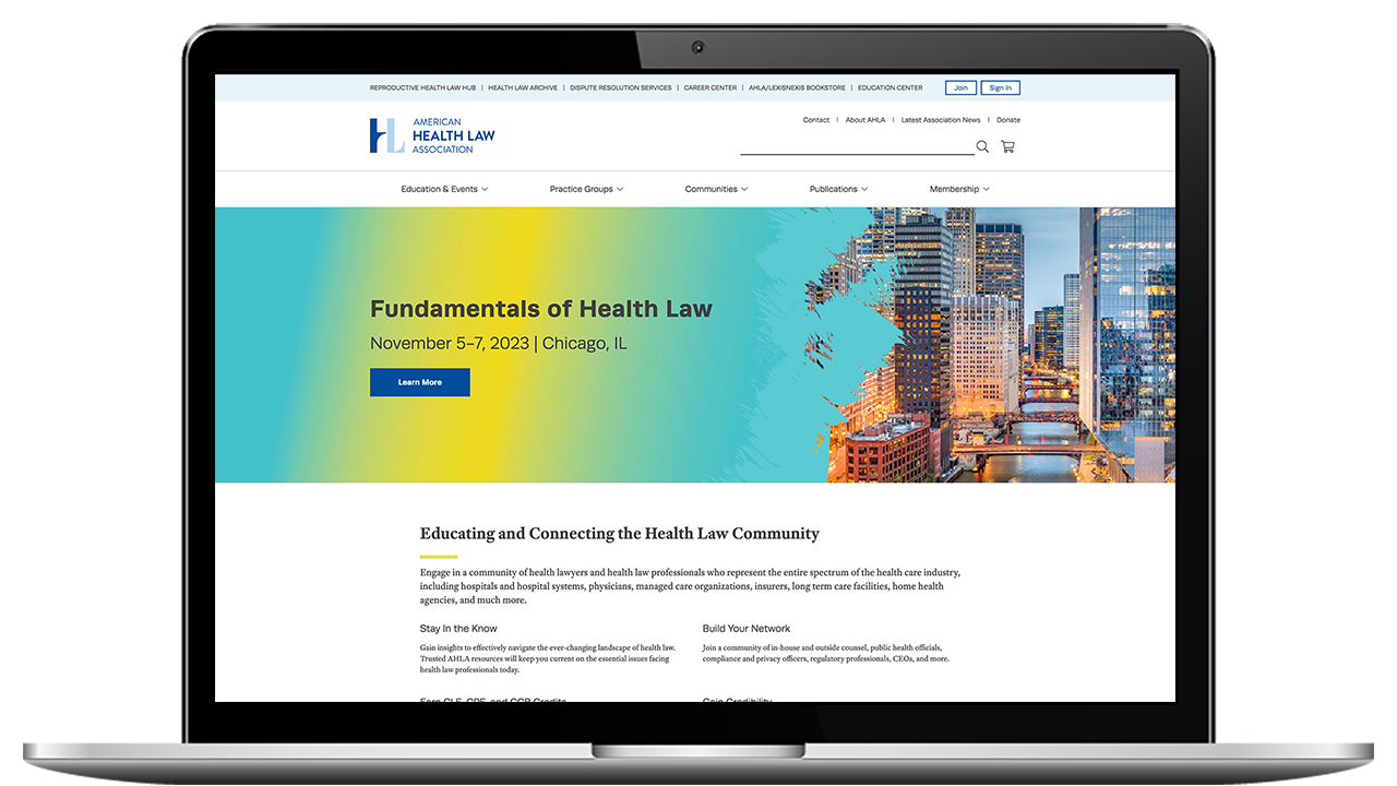 American Health Law Association logo